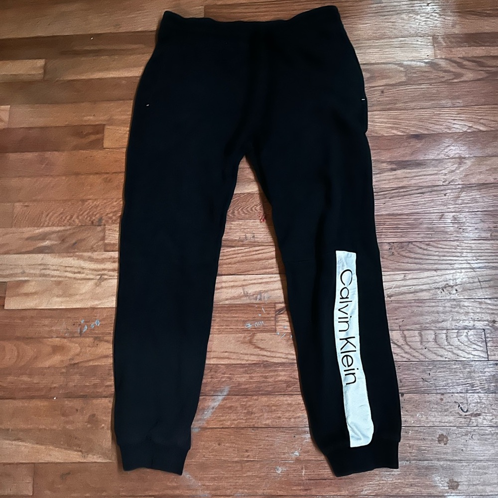 Calvin Klein Black Sweatpants with Logo